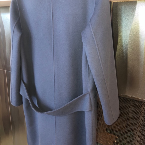 ANTONIO MELANI ELEGANT BLUE 💯% WOOL COAT NWT - Picture 3 of 6